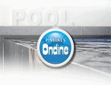 Tablet Screenshot of piscines-ondine.be